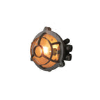 Wall Sconce | Die-Cast Aluminum & Glass Shade | Moisture-Resistant