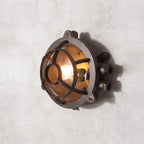 Wall Sconce | Die-Cast Aluminum & Glass Shade | Moisture-Resistant