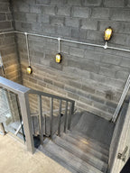 Wall Sconce | Die-Cast Aluminum & Glass Shade | Moisture-Resistant