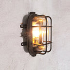 Wall Sconce | Die-Cast Aluminum & Glass Shade | Moisture-Resistant