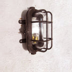 Wall Sconce | Die-Cast Aluminum & Glass Shade | Moisture-Resistant