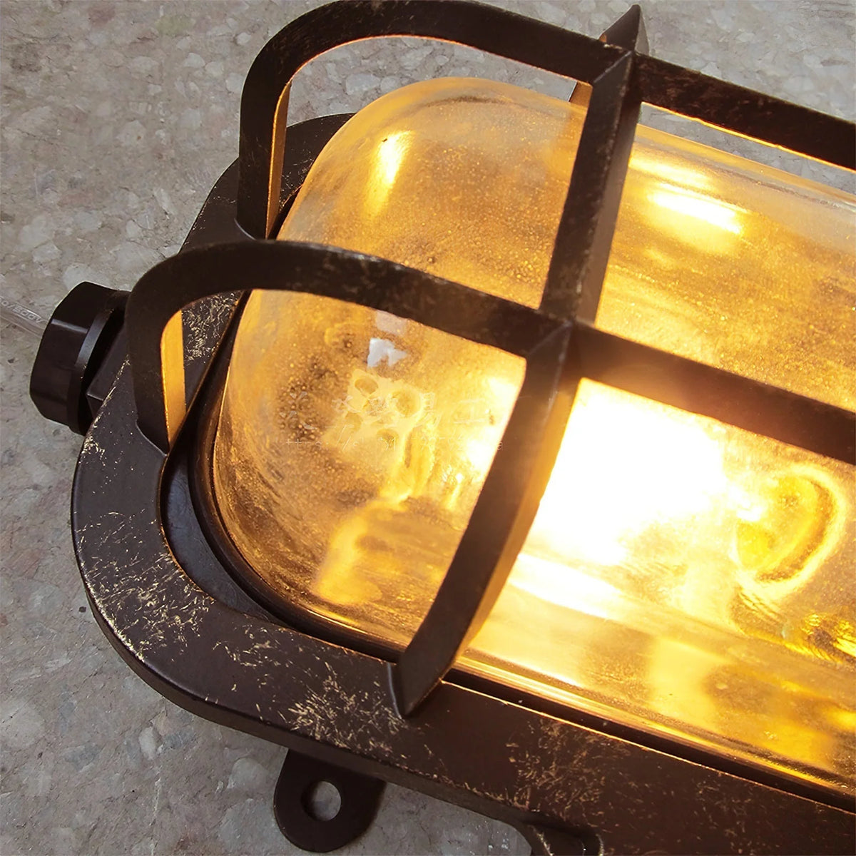 Wall Sconce | Die-Cast Aluminum & Glass Shade | Moisture-Resistant