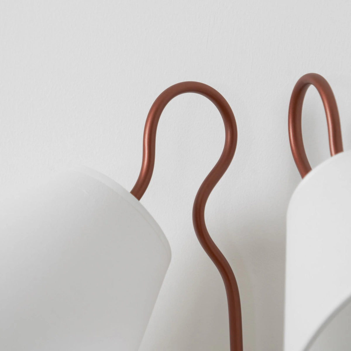 Wall Sconce | Dual-Arm Metal & Fabric Shades | Indoor Use