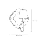 Wall Sconce | Fabric Shade & Solid Wood Body | Ø35/45 cm