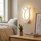 Wall Sconce | Floral Petal Design & Adjustable Warm LED