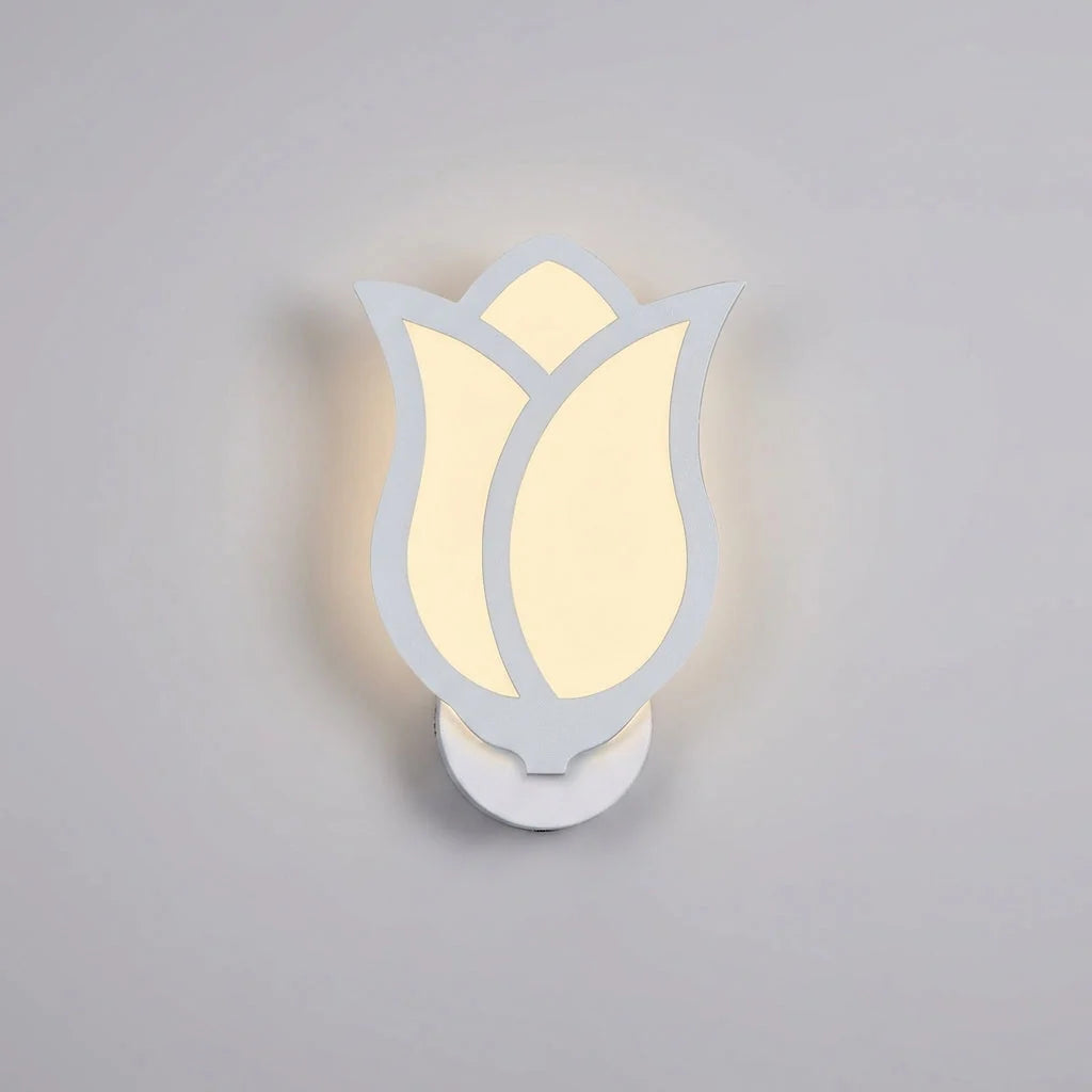 Wall Sconce | Floral Petal Design & Adjustable Warm LED