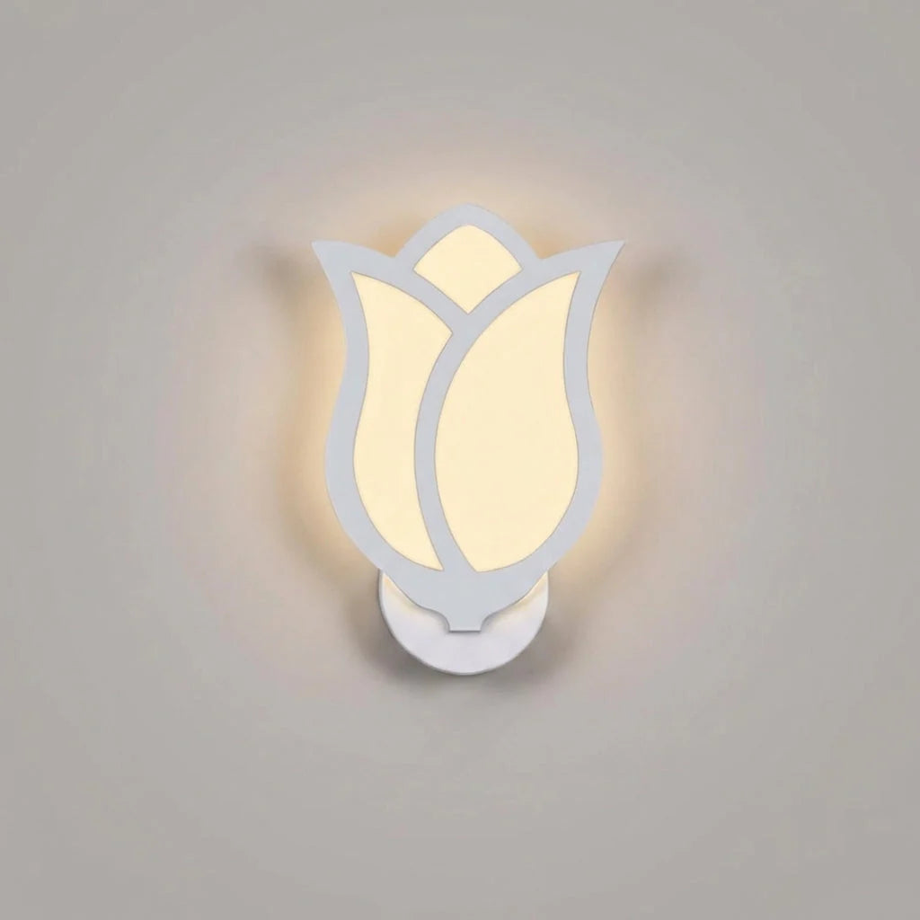 Wall Sconce | Floral Petal Design & Adjustable Warm LED