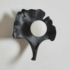Wall Sconce | Ginkgo Leaf Dimmable Fiberglass & Acrylic | 25 cm