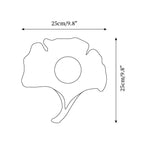 Wall Sconce | Ginkgo Leaf Dimmable Fiberglass & Acrylic | 25 cm