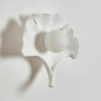 Wall Sconce | Ginkgo Leaf Dimmable Fiberglass & Acrylic | 25 cm