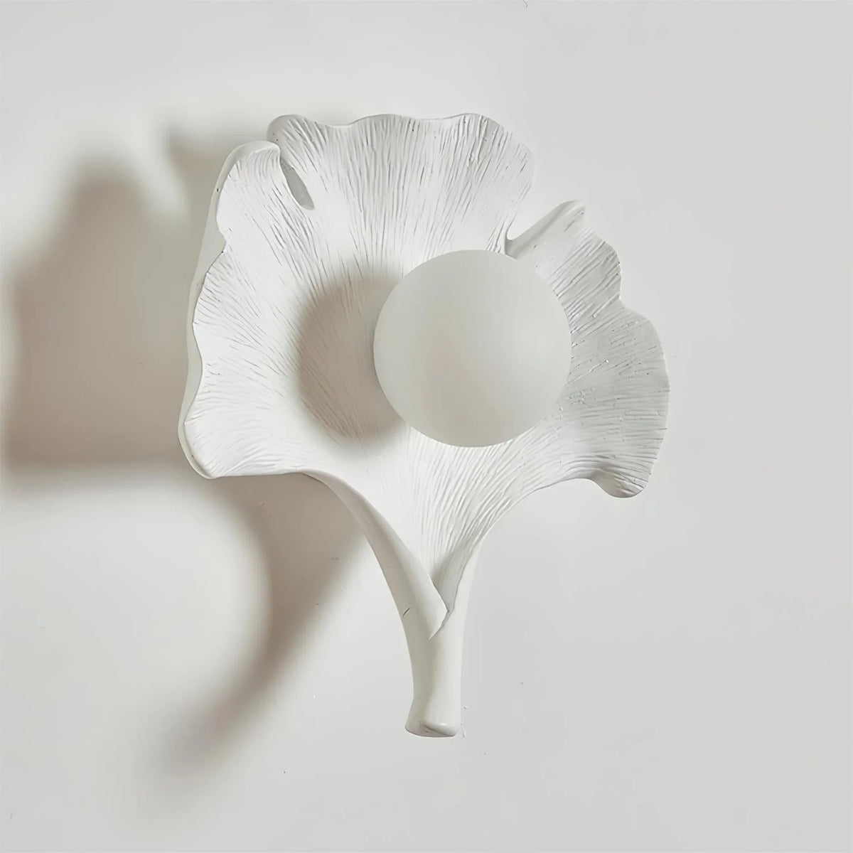 Wall Sconce | Ginkgo Leaf Dimmable Fiberglass & Acrylic | 25 cm