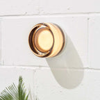 Wall Sconce | Glass Housing & Warm White LED | Push-Button Switch
