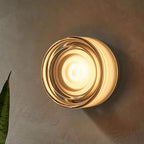 Wall Sconce | Glass Housing & Warm White LED | Push-Button Switch
