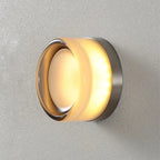 Wall Sconce | Glass Housing & Warm White LED | Push-Button Switch