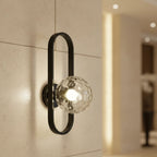 Wall Sconce | Glass & Metal | LED Bulb Included