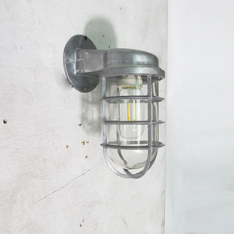 Wall Sconce | Glass Shade & Die-Cast Aluminum Body | E26/E27 Socket