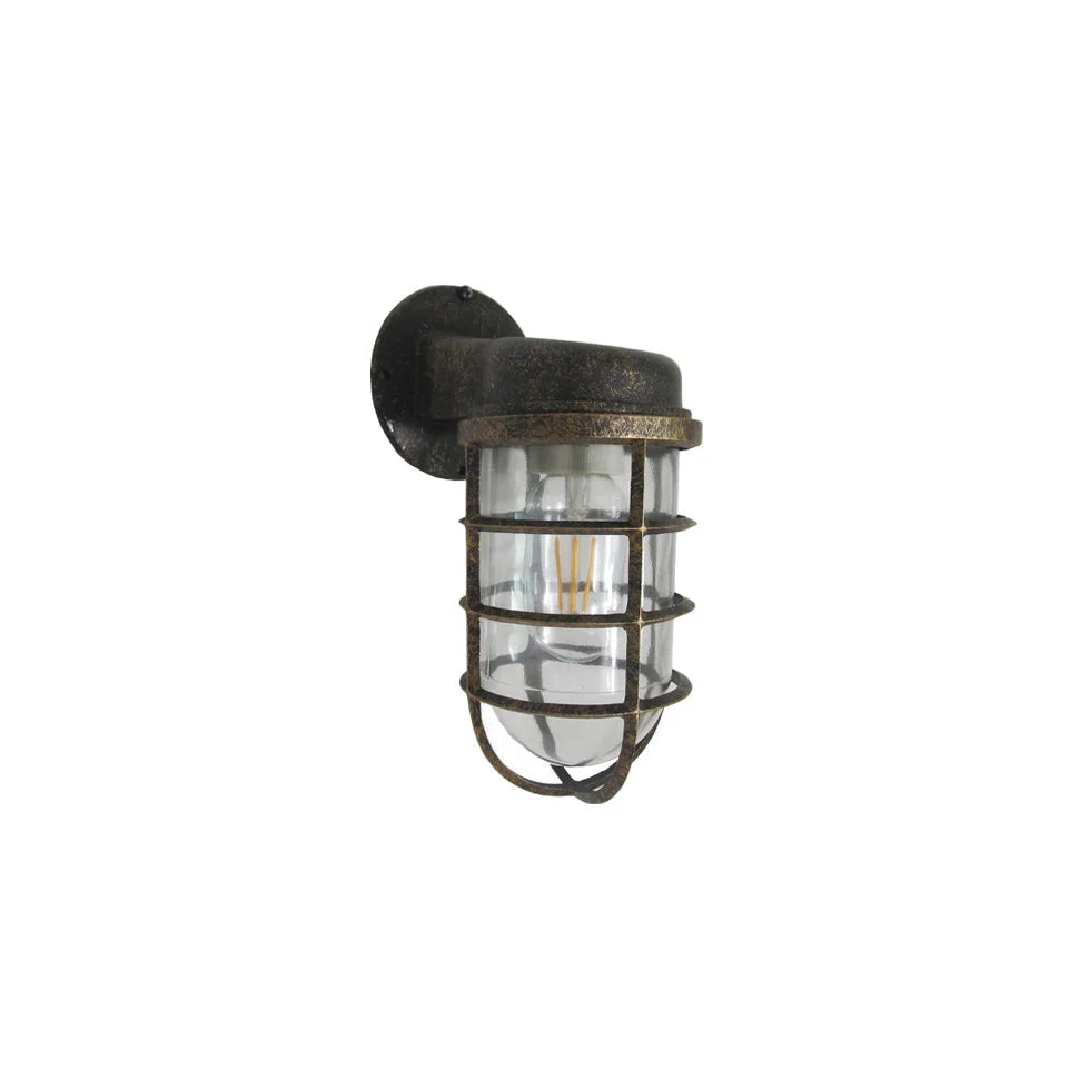 Wall Sconce | Glass Shade & Die-Cast Aluminum Body | E26/E27 Socket