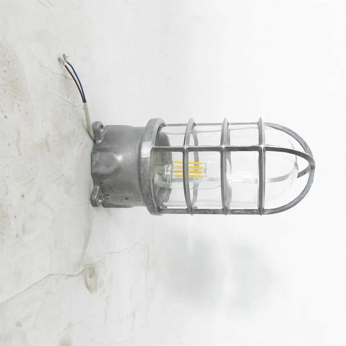 Wall Sconce | Glass Shade & Die-Cast Aluminum Body | E26/E27 Socket