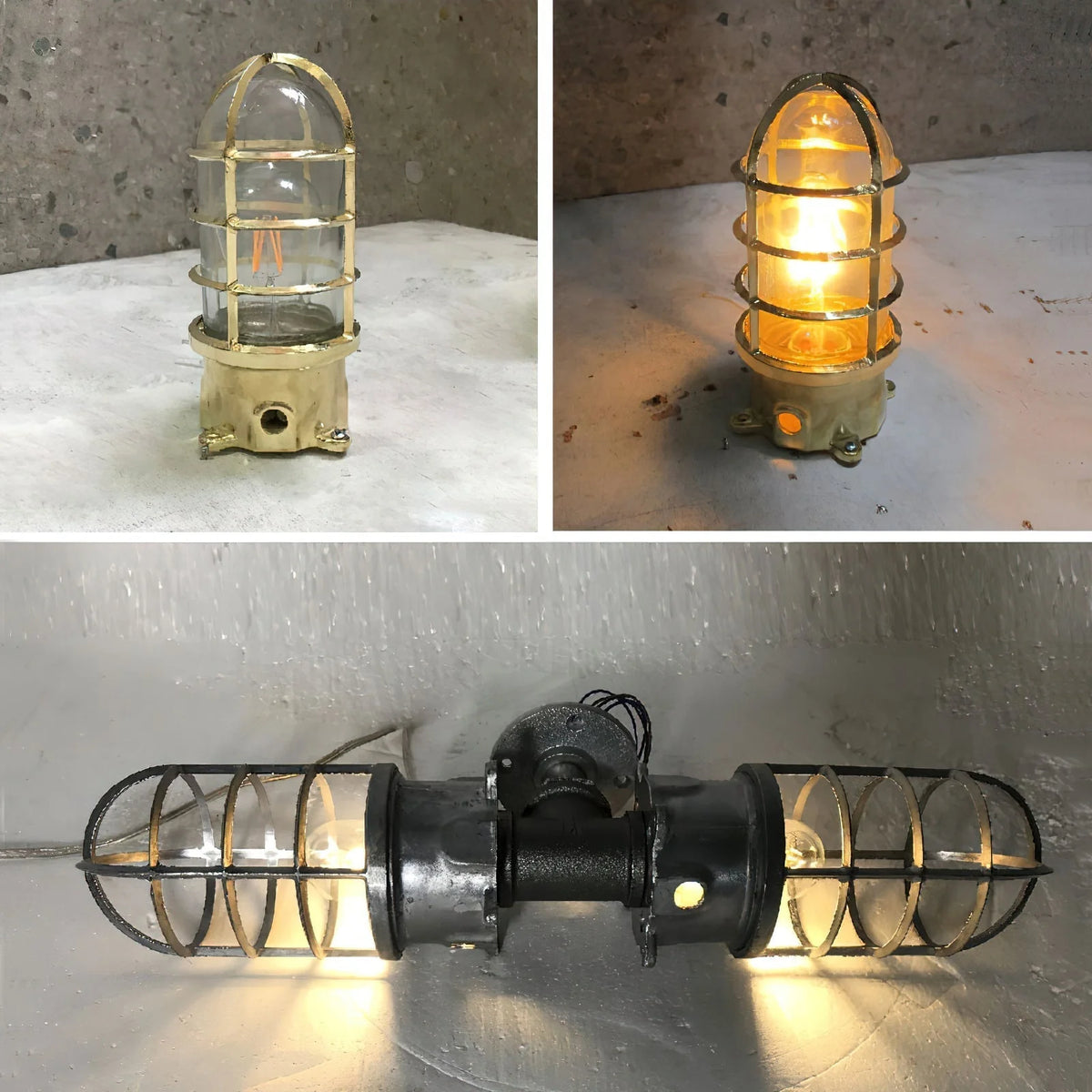 Wall Sconce | Glass Shade & Die-Cast Aluminum Body | E26/E27 Socket