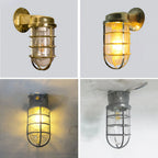 Wall Sconce | Glass Shade & Die-Cast Aluminum Body | E26/E27 Socket