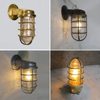 Wall Sconce | Glass Shade & Die-Cast Aluminum Body | E26/E27 Socket