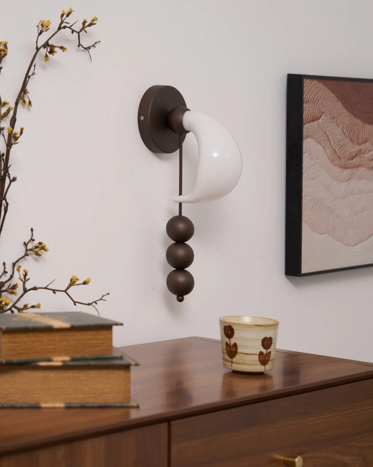 Wall Sconce | Glass Shade & Integrated LED | 36 cm Height