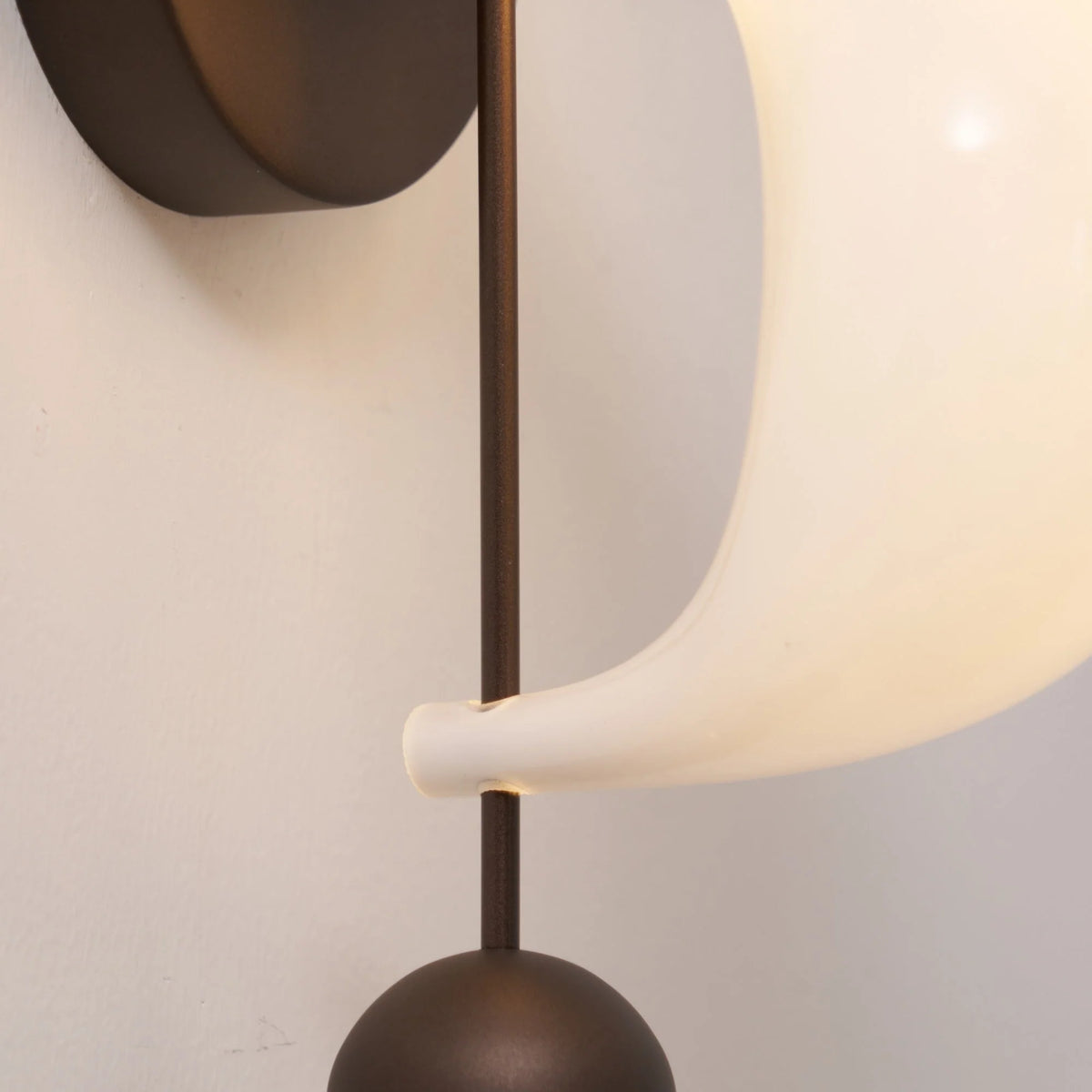 Wall Sconce | Glass Shade & Integrated LED | 36 cm Height