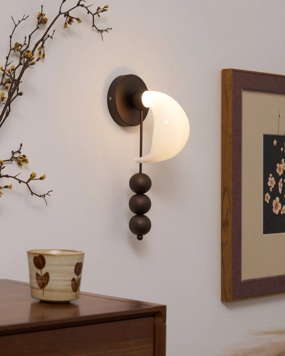 Wall Sconce | Glass Shade & Integrated LED | 36 cm Height