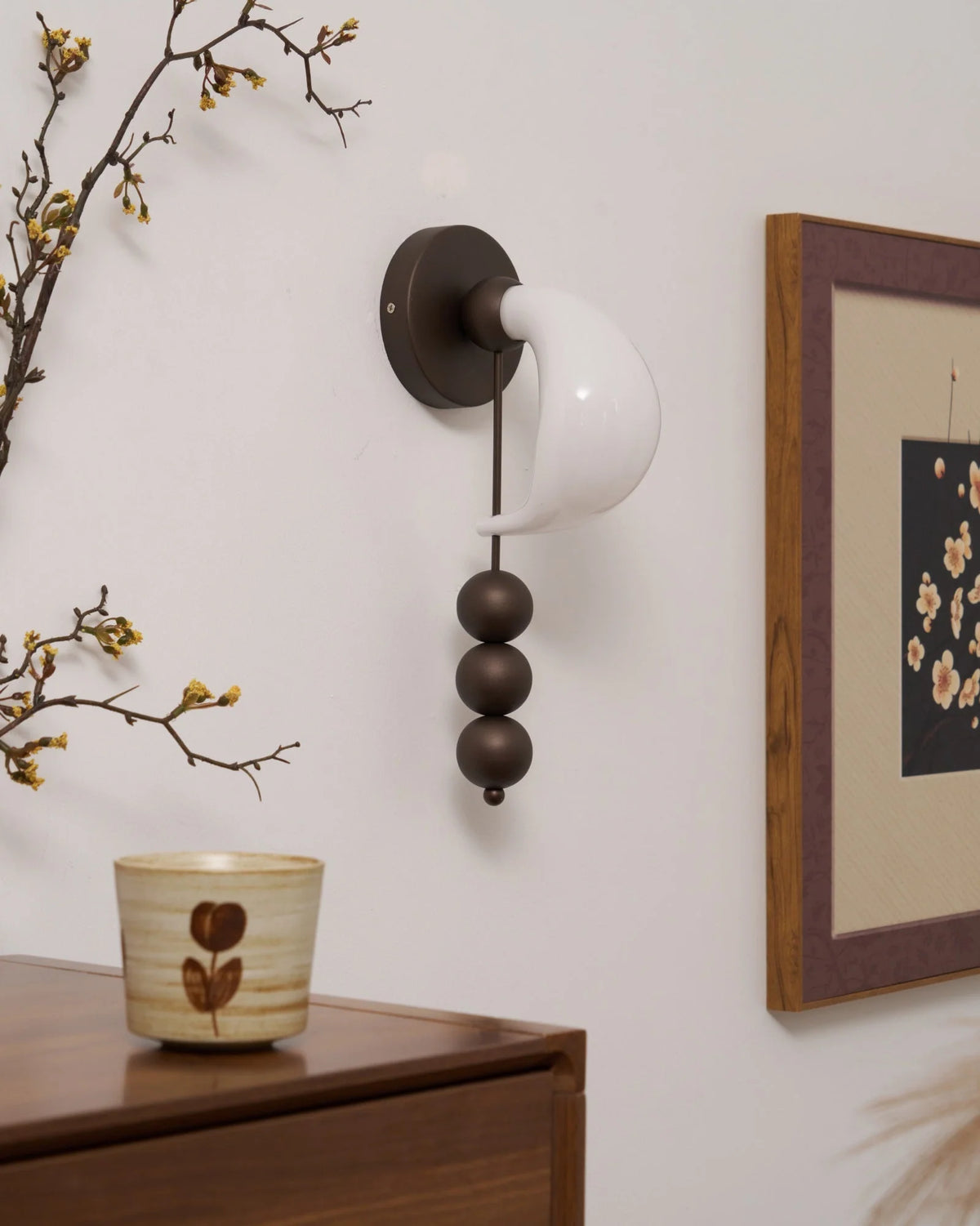 Wall Sconce | Glass Shade & Integrated LED | 36 cm Height