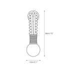 Wall Sconce | Glass Shade & Walnut Wood | 38 cm Height