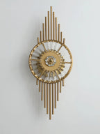 Wall Sconce | Gold-Finish Stainless Steel & Cut Crystal | Ø 25 cm x H 65 cm