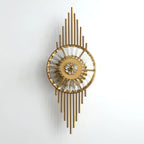 Wall Sconce | Gold-Finish Stainless Steel & Cut Crystal | Ø 25 cm x H 65 cm