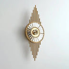 Wall Sconce | Gold-Finish Stainless Steel & Cut Crystal | Ø 25 cm x H 65 cm