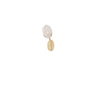 Wall Sconce | Gold Metal & Floral Glass Shade