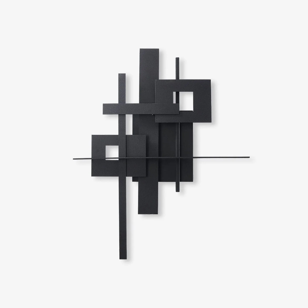 Wall Sconce | Integrated LED & Black Metal Body | 48 cm Diameter