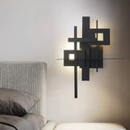 Wall Sconce | Integrated LED & Black Metal Body | 48 cm Diameter