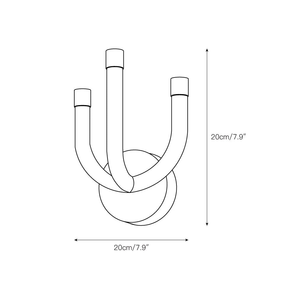 Wall Sconce | Integrated LED Brass Body & Perspex Shade | 20–25 cm