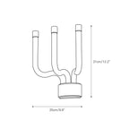 Wall Sconce | Integrated LED Brass Body & Perspex Shade | 20–25 cm