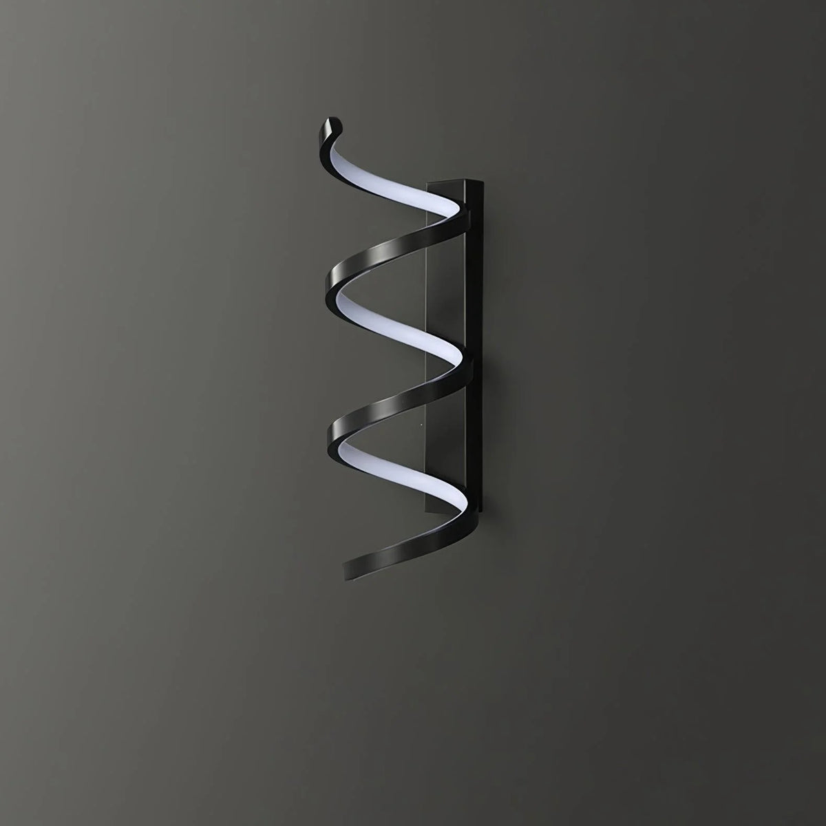Wall Sconce | Integrated LED & Spiral Design | Brass