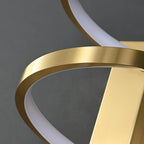Wall Sconce | Integrated LED & Spiral Design | Brass