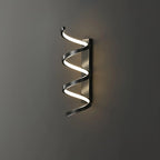 Wall Sconce | Integrated LED & Spiral Design | Brass