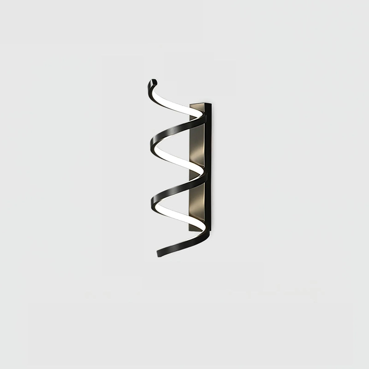 Wall Sconce | Integrated LED & Spiral Design | Brass