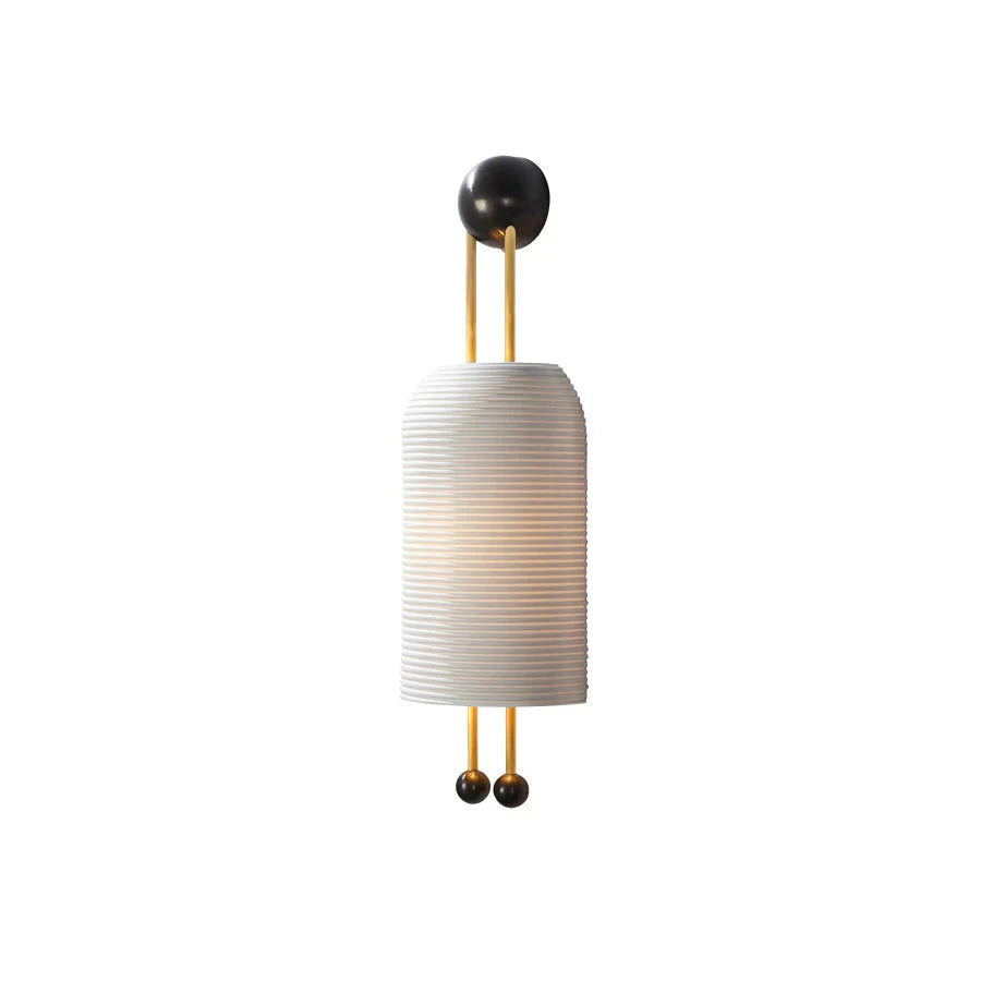 Wall Sconce | Iron Body & Glass Shade | 25 x 65 cm