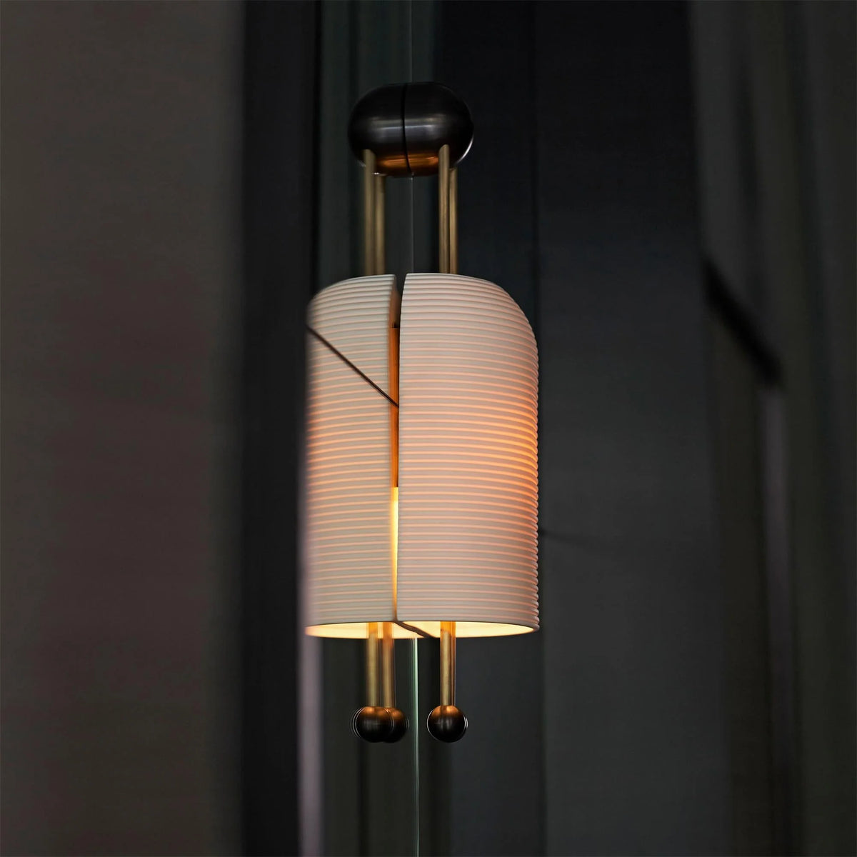 Wall Sconce | Iron Body & Glass Shade | 25 x 65 cm