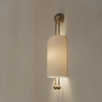 Wall Sconce | Iron Body & Glass Shade | 25 x 65 cm