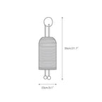 Wall Sconce | Iron Body & Glass Shade | 25 x 65 cm