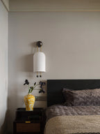 Wall Sconce | Iron Body & Glass Shade | 25 x 65 cm