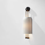 Wall Sconce | Iron Body & Glass Shade | 25 x 65 cm