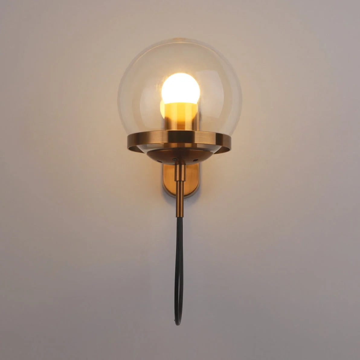 Wall Sconce | Iron & Glass Dimmable | Bulb Included