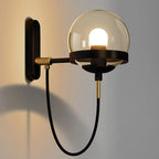 Wall Sconce | Iron & Glass Dimmable | Bulb Included